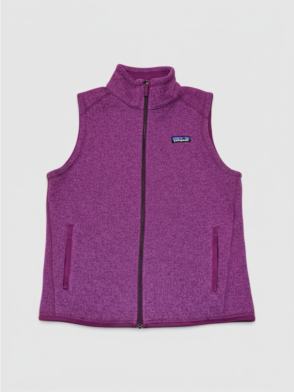 Patagonia Better Sweater Vest Women’s Medium Purple Heather Full Zip Fleece
